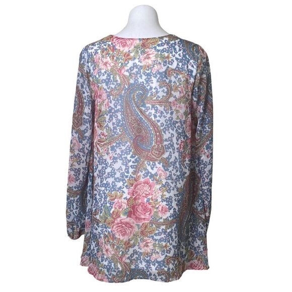 Show Me Your Mumu Women's Jamie Tunic, Gray Gardens Long Sleeves Women's Size M - Picture 7 of 16